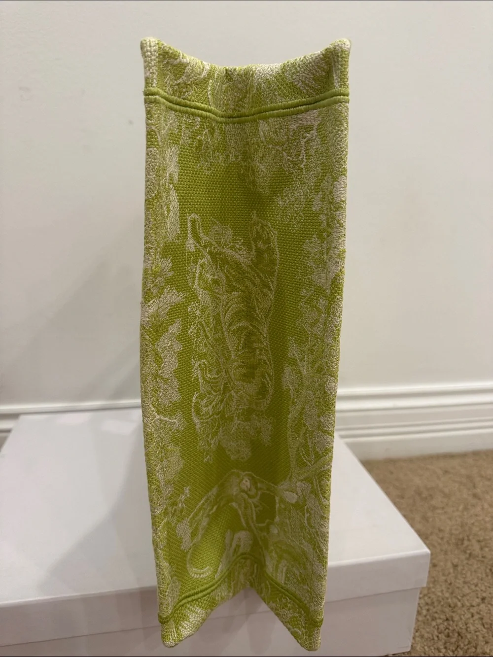 Dior Riviera Medium Book Tote Green  Limited Edition Toile de Jouy Canvas NWT